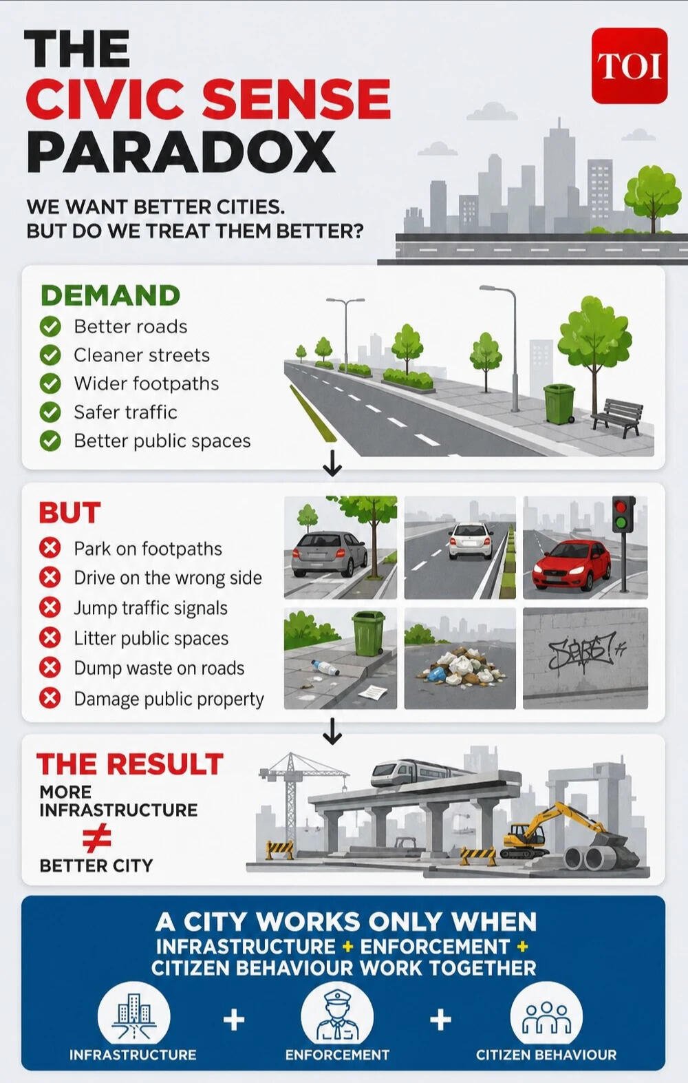 Civic sense is becoming a safety issue