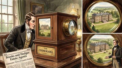 Cosmorama Technology (AI-generated image for representational purpose) In 1830s, real estate agents used Cosmorama gallery to give wealthy 'virtual walkthrough' of fancy mansions; here's how technology worked