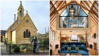 From derelict church to luxury stay: the couple preserved the building’s historic character while adding contemporary interiors, including a striking mezzanine bedroom pod. (Photo: HomeInspire UK) Couple in their 70s buy abandoned 160-year-old Cotswolds church for £175,000 as retirement project after leaving London, spend £370,000 renovating and now it’s worth £700,000