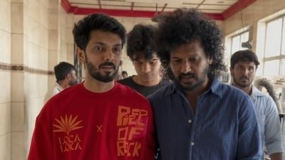 Anirudh and Lokesh Kanagaraj saw the action-drama DC in theatres.