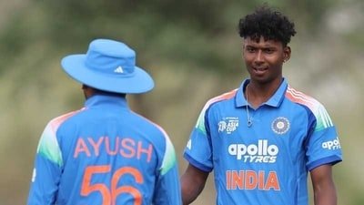 Deepesh Devendran at the Under-19 World Cup earlier this year. (X)