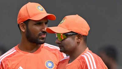 Dhruv Jurel and Sarfaraz Khan. (AFP Photo) Sarfaraz Khan or Dhruv Jurel? India's no. 6 dilemma takes centre stage ahead of Sri Lanka Test