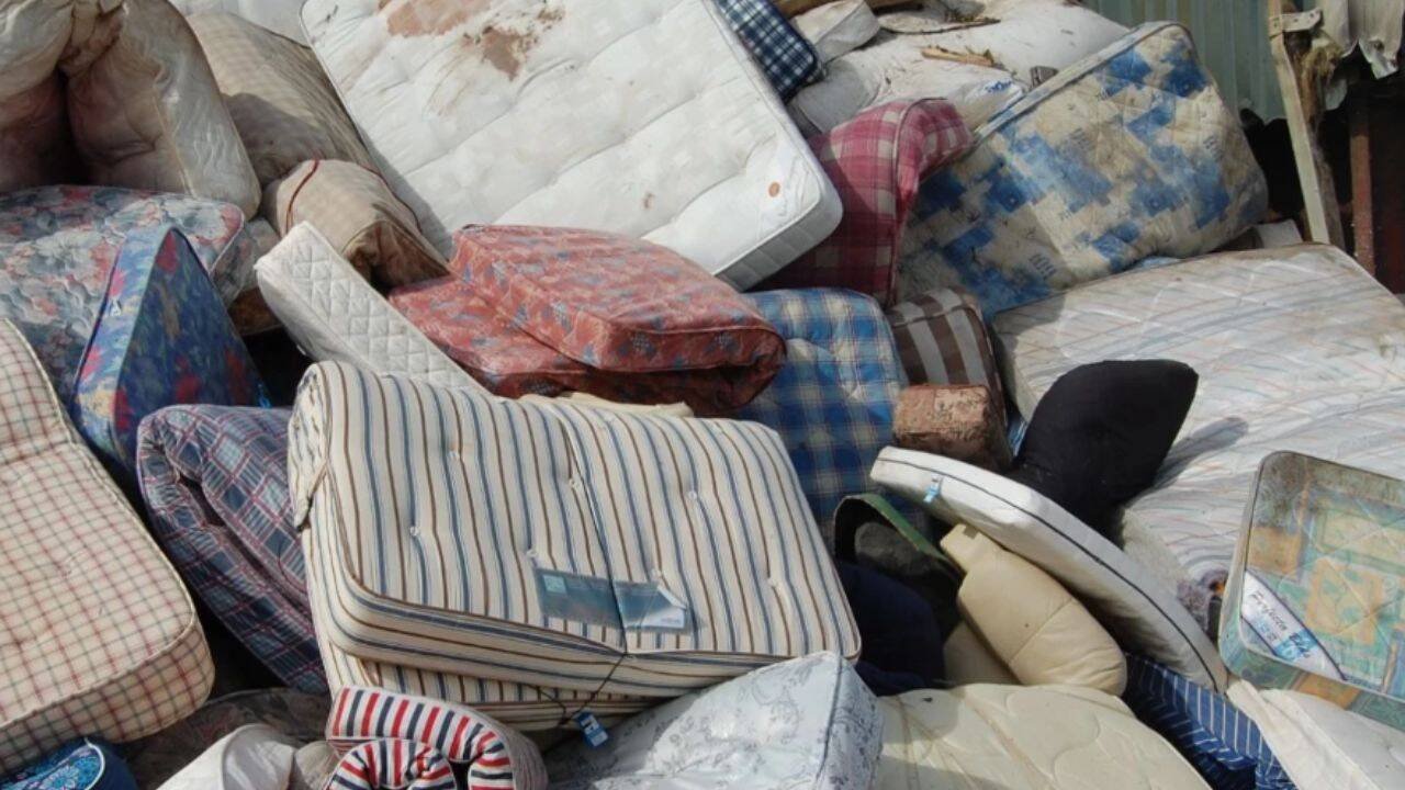Discarded mattresses
