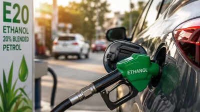 E20 is petrol containing 20% ethanol and 80% petrol. (Generative image) Government planning to bring E10 back? Clamour grows after top bureaucrat's remark