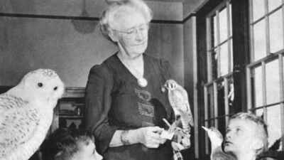 Elizabeth Dickens (Image Credit: Rhode Island Natural History Survey) In 1912, a Rhode Island woman began recording every day's bird sightings on Block Island; she continued for more than 50 years and left behind one of the island's longest wildlife records