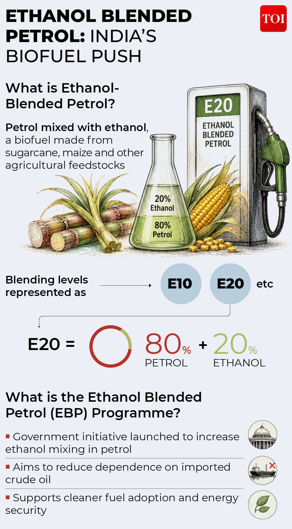 Ethanol blended petrol