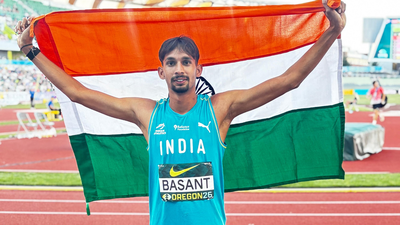 Basant Kumar Meghwal (Image: X/@afiindia) Basant Kumar Meghwal creates history with silver medal at World Athletics U20 Championships