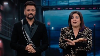Riteish Deshmukh co-hosts the reality show Lock Upp with Farah Khan.