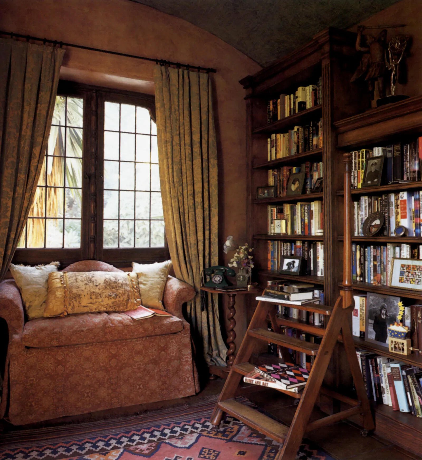 ​From “realtor white” walls to auburn interiors and a hand-crafted Guatemalan wood headboard, Tim Curry filled his historic home with character and personality.