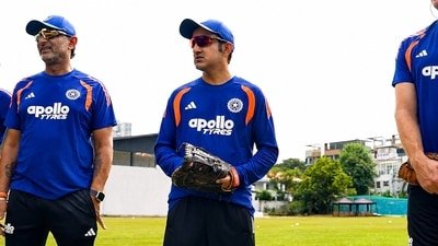 Gautam Gambhir addressed the entire Indian squad (Screengrab/BCCI) Gautam Gambhir addressed the entire Indian squad (Screengrab/BCCI)