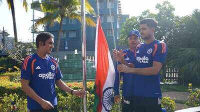 Gautam Gambhir and Shubman Gill (BCCI Photo) Independence Day: Gautam Gambhir, Shubman Gill hoist Tricolour in Galle ahead of India’s historic 600th Test - WATCH
