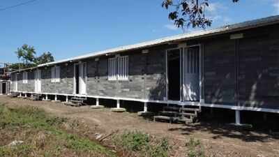 Houses with recycled plastic bricks in Colombia A Colombian man struggling to build his own home helped create Lego-like bricks from recycled plastic; by 2015 the system was sheltering 42 displaced families and could build a 40-sq-m home in 5 days
