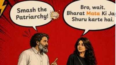 Image reshared by Kangana Ranaut 'Bharat Mata Ki Jai': Kangana Ranaut hits back at Rahul Gandhi amid 'smash patriarchy' row