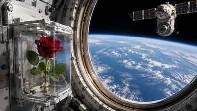 Image AI generated In 1998, Nasa sent a rose into space and discovered that microgravity could change its scent