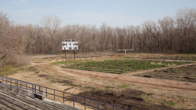 In 2014, an American town was known as the 'food desert', but one man turned a college football field into a farm that generates 60,000 pounds of produce