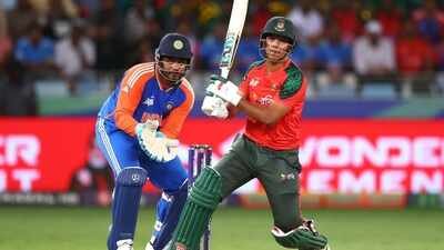 Mohammad Saifuddin of Bangladesh bats during the Asia Cup match between India and Bangladesh at Dubai International Stadium on September 24, 2025 in Dubai, United Arab Emirates. (Photo/Getty Images) 'Hopeful' Bangladesh races to save India tour, says foreign ministers involved in talks