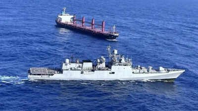 After bringing all crew members into the ‘citadel’, the master of the Golden Arsenal sought help from the Indian Navy, which responded swiftly to the distress call (Representative image) Captain moves crew to citadel, thwarts pirate assault on India-bound vessel