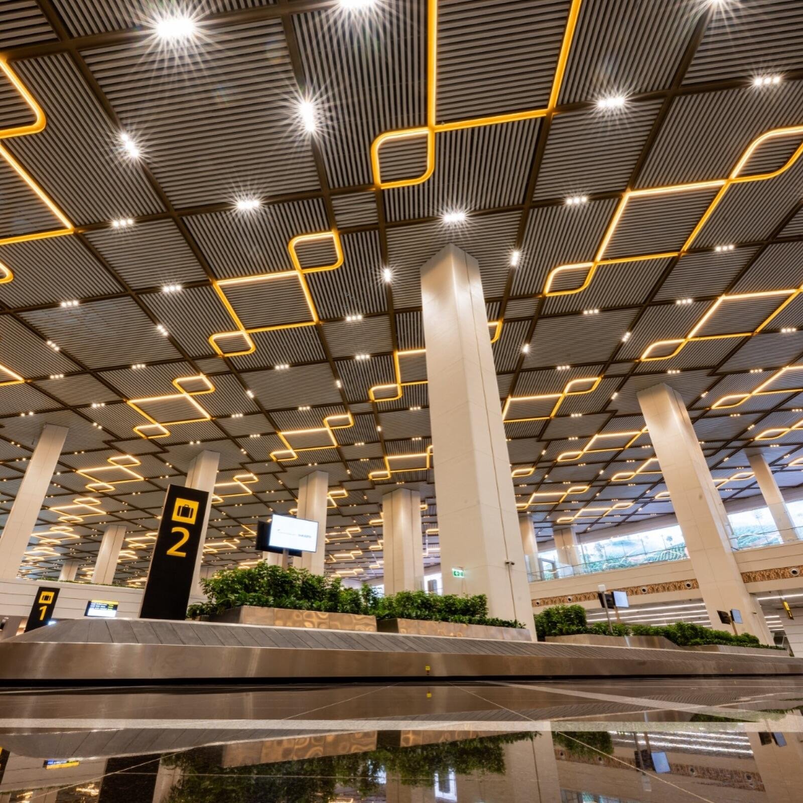 Inside view of the airport