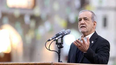Iranian President Masoud Pezeshkian. Photo credit: ANI Pezeshkian admits ‘many problems’, says Iran is in ‘full-scale war’ as US sanctions loom