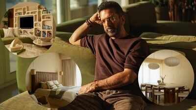 Inside Jaaved Jaaferi’s 7,000-sq-ft sea-facing Bandra home with Mediterranean design, earthy interiors, textured walls, family memories and breathtaking Arabian Sea views
