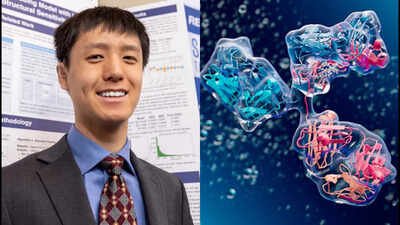 Jerry Xu's AI model is designed to compare the structures of proteins and amino acids rapidly. The structure of proteins gives important clues to how these molecules function. (Images: istock and Society for Science) Meet Jerry Xu, the 17-year-old Massachusetts student who built an AI program that turns protein structures into strings of numbers; he won $90,000