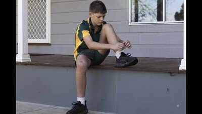 Photo: Jessica Hromas/AAP PHOTOS Meet Dusty Langby, the 12-year-old Australian boy preparing to walk 540km to Canberra to raise $1 million for rural children's healthcare