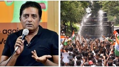 Actor Prakash Raj has reacted to the ongoing student protests in Jharkhand.