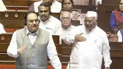 Kharge loses cool in RS over Haldwani hawan; Nadda condemns ritual 'You treat me as untouchable': Kharge raises Haldwani 'suddhikaran' row in RS; BJP, Congress spar