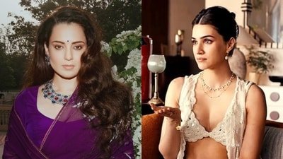 Kangana Ranaut says Kriti Sanon’s bralette wasn’t the real issue in the Rakshabandhan ad. Kangana Ranaut says Kriti Sanon’s bralette wasn’t the real issue in the Rakshabandhan ad.
