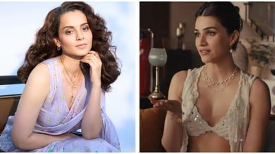 Kangana Ranaut has reacted to the ad featuring Kriti Sanon. Kangana Ranaut has reacted to the ad featuring Kriti Sanon.