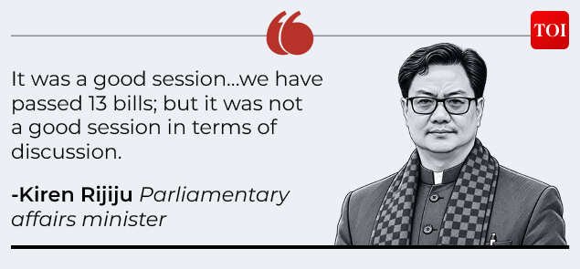 Kiren Rijiju on Parliament disruptions