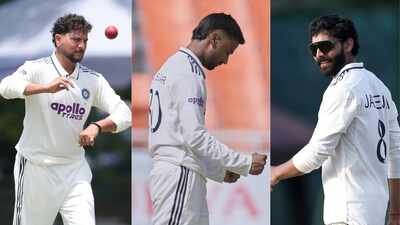 Kuldeep Yadav, Manav Suthar and Ravindra Jadeja Kuldeep, Jadeja, Suthar: Will India play three left-arm spinners in Galle? Coach drops hint