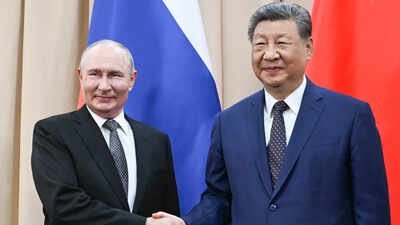 Russian President Vladimir Putin with China's President Xi Jinping on the sidelines of the Shanghai Cooperation Organisation (SCO), in Bishkek, Kyrgyzstan ‘Uncertainties’ rising: Xi Jinping calls for stronger China-Russia cooperation in meeting with Putin at SCO summit