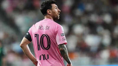 Inter Miami forward Lionel Messi (10) (AP Photo) Lionel Messi returns to field four days after father's death but couldn't prevent Inter Miami exit