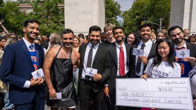 Hundreds gathered near Washington Square Park on Sunday for a Zohran Mamdani look-alike contest. (Photo: @Complex_) Watch: Zohran Mamdani look-alike contest draws hundreds in New York
