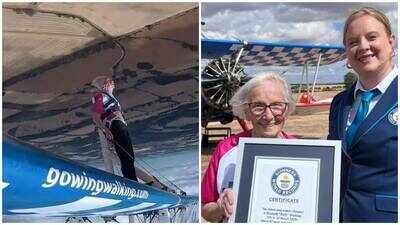 Meet Betty Bromage: 97-year-old breaks her own Guinness World Record as oldest female wing walker after recovering from stroke Meet Betty Bromage: 97-year-old breaks her own Guinness World Record as oldest female wing walker after recovering from stroke