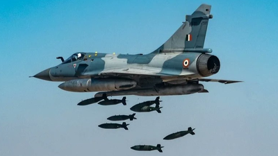 An IAF Mirage-2000 dropping bombs during a training exercise. (Image credit: IAF) White Ocean at 18,000 Feet: How the IAF Contributed to Indian Victory in Kargil