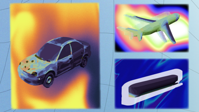 3D models of a car, plane and boat shown with heat maps representing simulated physical forces (Image: Alex Shipps/MIT CSAIL, using GeoPT model and assets from Adobe Stock) MIT researchers built an AI that understands physics well enough to simulate how cars, planes and boats react to wind and water