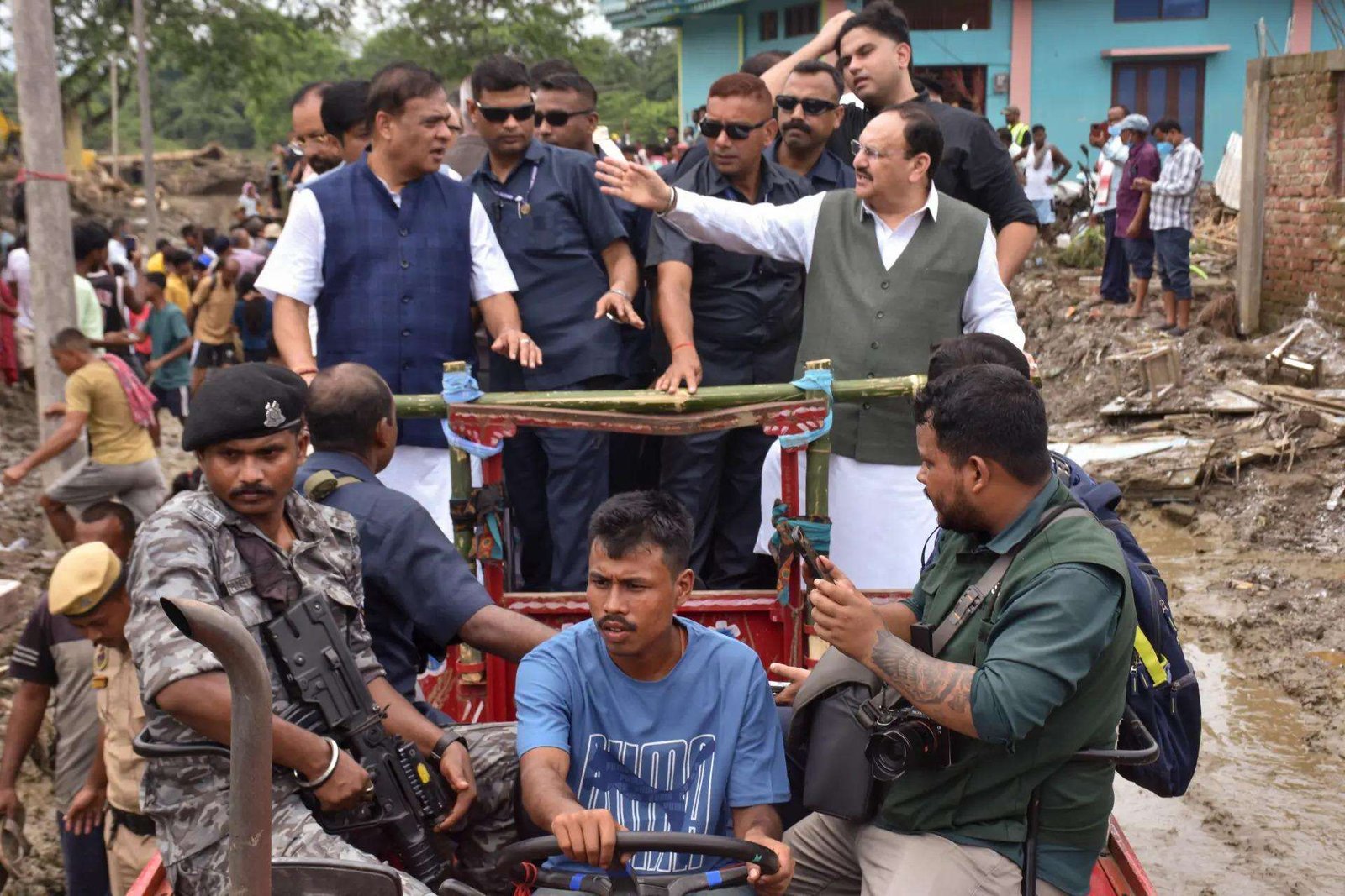 Nadda and Himanta Biswa Sarma
