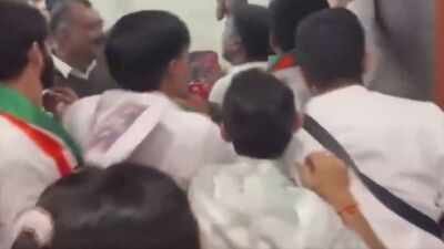 'Gungi gudiya' row: NCP workers barge into Maharashtra Congress office over remark on deputy CM Sunetra Pawar — watch