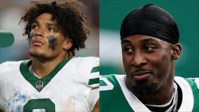 What did Braelon Allen fear when he watched Breece Hall go down with a suspected groin injury? (Image via Getty: Braelon Allen and Breece Hall) What did Braelon Allen fear when he watched Breece Hall go down with a suspected groin injury?