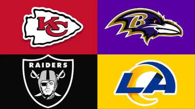 Who signed where? NFL players who joined new teams ahead of the 2026 season (Image via Pinterest: Kansas City Chiefs, Baltimore Ravens, Las Vegas Raiders, and Los Angeles Rams logos) Who signed where? NFL players who joined new teams ahead of the 2026 season