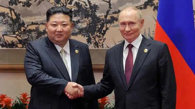 File photo: North Korean leader Kim Jong Un with Russian President Vladimir Putin (Picture credit: Reuters) ‘Always proud’: Kim Jong Un hails North Korea-Russia ties in message to Putin