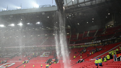 Old Trafford roof (via Getty) Manchester United supporters left baffled as Old Trafford roof STILL leaks despite whopping $200M+ summer spending