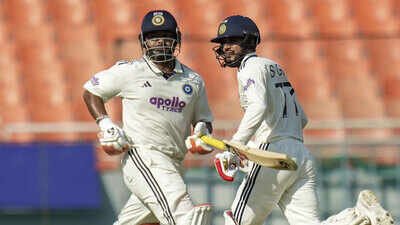 File Pic: India's captain Shubman Gill, right, and Rishabh Pant. (PTI Photo) Rishabh Pant leapfrogs Shubman Gill to become India’s leading WTC run-scorer