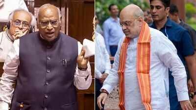Rajya Sabha witnessed multiple adjournments during the day as opposition members continued sloganeering and asking for the presence of Amit Shah. (Photo: PTI) 'Convey sentiments': Rajya Sabha Chairman tells Kiren Rijiju after opposition demands Amit Shah's presence