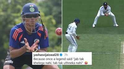 Photo/screengrab 'Neeche baith ke rah': Yashasvi Jaiswal recalls Rohit Sharma's stump-mic scolding in Instagram post