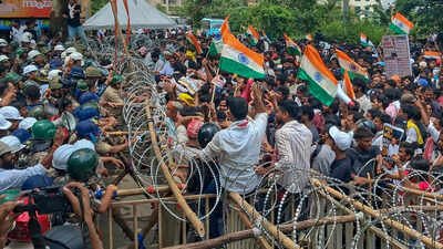 The students have been protesting against alleged irregularities in JPSC and JSSC recruitment examinations. Jharkhand protest: Police defend ‘mild force’, to scan CCTV for miscreants - key points