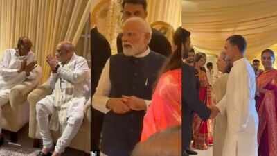 Prime Minister Narendra Modi and Amit Shah attended Revati Sule's wedding reception PM Modi, Amit Shah, Sonia, Rahul join Sharad Pawar at Supriya Sule’s daughter’s Delhi reception