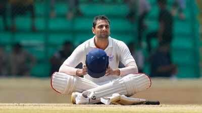 Qamran Iqbal scored a magnificent 160 not out in the second innings of the Ranji trophy final against Karnataka. (PTI) No last-minute call and 2800 km dash this time: Qamran Iqbal arrives early, ready for Duleep Trophy challenge
